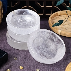 Ciotole decorative rotonde in cristallo di quarzo naturale&nbsp;PW-WG16F71-01
