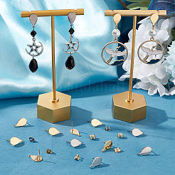 80 шт. 2 цвета 201 нержавеющая сталь фурнитура для сережек-гвоздиков STAS-BBC0002-25