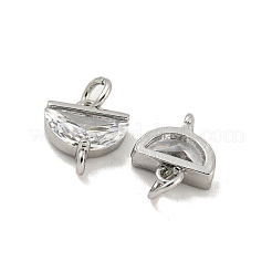 Латунь с дужкой из прозрачного циркония KK-G490-05P