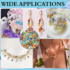 4000 шт. прозрачные радужные стеклянные круглые бусины&nbsp;SEED-ME0001-24