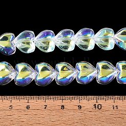 Galvanisieren transparente Glasperlen Stränge&nbsp;EGLA-N056-01A-13