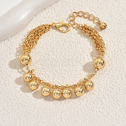 Старинные железные круглые бусины браслеты с подвесками&nbsp;MW7746