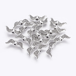 Сплавочные овальные бусины тибетского стиля  TIBEB-6139-AS-FF