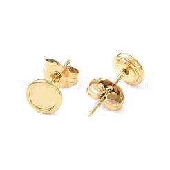 Ионное покрытие (ip) 304 нержавеющая сталь серьги-гвоздики фурнитура EJEW-I285-41G