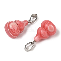 Подвески из окрашенного синтетического родохрозита&nbsp;G-B127-03P-05