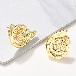 Серьги-гвоздики из циркония EJEW-P303-03G