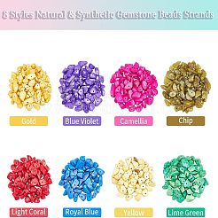 144 г 8 вида бусин из натуральных и синтетических драгоценных камней G-NB0002-63
