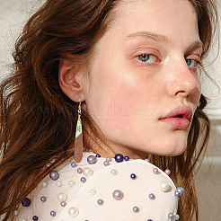 16шт 8 стильные подвески из прозрачной смолы и орехового дерева RESI-OC0001-32