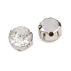 Плоские круглые пришивные бусины-монти со стразами&nbsp;STAS-B107-01E-01P