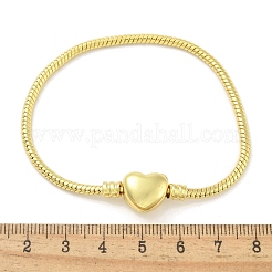 Латунь микро проложить кубического циркония браслеты ссылку BJEW-S158-17G