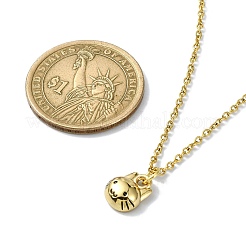 Collier pendentif en alliage d'émail en forme de chat&nbsp;NJEW-JN04613-03
