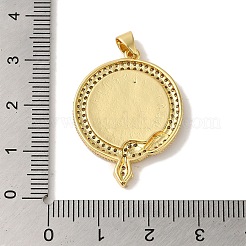 Покрытие стойки латунь микропаве прозрачные подвески из кубического циркония&nbsp;KK-P267-14A-G