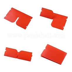 Portaoggetti portatile pieghevole in plastica con coperchio per bocca&nbsp;AJEW-E034-71D