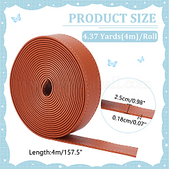 Плоский шнур из искусственной кожи 4м. LC-WH0011-03B-02