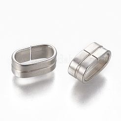 Не тускнеющие скользящие подвески/слайдерные бусины из нержавеющей стали марки 304 STAS-L233-060P