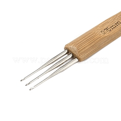 3 шт. 3 вида железных крючков для вязания AJEW-C041-04