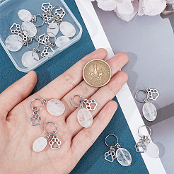 Брелки из натурального кварца HJEW-CA0001-20