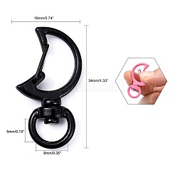 Окрашенные распылением сплавы с поворотными застежками-карабинами X-PALLOY-T080-13-NR