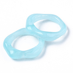 Bagues en résine transparente&nbsp;LS-RJEW-T013-001-F04