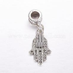 Tibetische Legierung europäische baumelnde Charms&nbsp;MPDL-J041-11AS