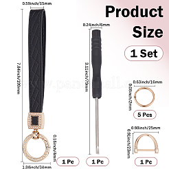 Llaveros de cuero de la pu&nbsp;KEYC-WH20008-25C