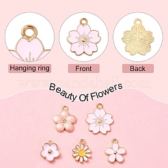 25шт 5 стиля подвески из сплава с эмалью&nbsp;ENAM-YW0004-27B