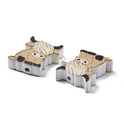 Bedruckte Holzperlen&nbsp;WOOD-G023-03A