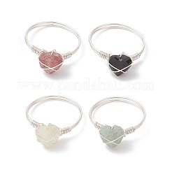 Драгоценный камень кольца палец&nbsp;RJEW-TA00232-02