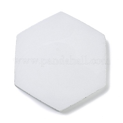 Piatto rotondo piatto per gioielli in porcellana esagonale&nbsp;DJEW-I015-03