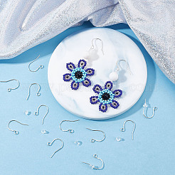 5 пара 925 крючка для сережек из стерлингового серебра STER-BBC0006-49S