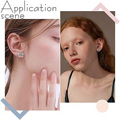 120 шт. компоненты для сережек из нержавеющей стали 304 в форме сердца&nbsp;STAS-UN0026-39