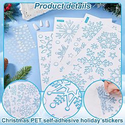 12 шт. 6 стиля самоклеящиеся праздничные наклейки с изображением рождественских питомцев&nbsp;DIY-PH0023-47