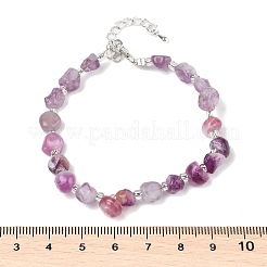 Armbänder aus natürlichen Quarzsplittern für Frauen&nbsp;BJEW-H623-01S-02