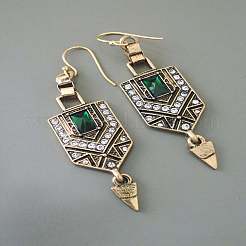 Болтающийся серьги сплава горный хрусталь&nbsp;FS-WGCEAE4-01