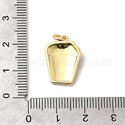 Подвески из латуни с эмалью в стойку&nbsp;KK-A268-02B-G