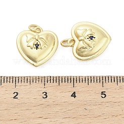 Colgante micropavé cubic zirconia de latón&nbsp;KK-H527-02A-G