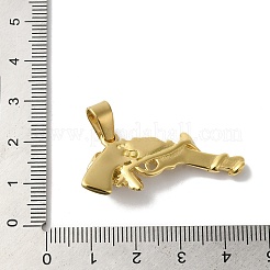 Подвески из нержавеющей стали 304 с вакуумным покрытием pvd&nbsp;STAS-B069-41G-02