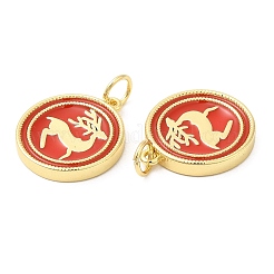 Рождественская стойка с латунными эмалированными подвесками KK-D037-03B-G