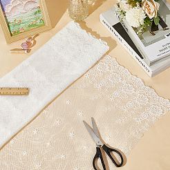 3 ярд полиэфирная вышивка цветок сетчатая ткань&nbsp;DIY-GF0011-37A