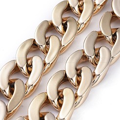 Персонализированные ожерелья-цепочки ccb из пластика NJEW-JN02881-01