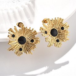 Серьги-гвоздики из нержавеющей стали 304 для женщин&nbsp;LS-EJEW-K306-31G