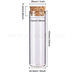 Пустые бутылки с небольшим стеклянным пробком AJEW-BC0003-05