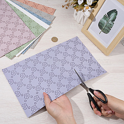 7 pieza de láminas de cuero sintético de PVC de 7 colores&nbsp;DIY-CL0002-57