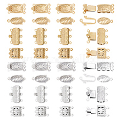 32 комплект 8 стилей ионное покрытие (IP) нержавеющая сталь 304 застежка-коробка FIND-PH0020-89