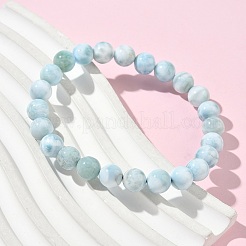 Круглые браслеты из натурального гемиморфита с бусинами для мужчин и женщин&nbsp;BJEW-B136-01B