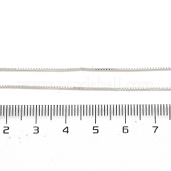 0.8 mm dicke Messing-Kettenhalsketten für Männer und Frauen&nbsp;NJEW-G160-19S