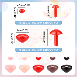 200 шт. 10 вида пластиковых кукольных носов DIY-GA0005-97