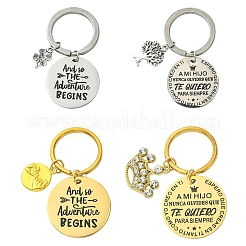 Брелок из нержавеющей стали 201 и эмалированного сплава KEYC-YW00103-01