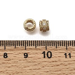 Латунные микро проложить кубического циркония бусы KK-Z126-16G