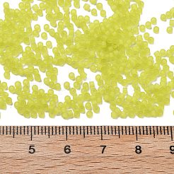 Стеклянный бисер матового цвета&nbsp;SEED-H003-06E